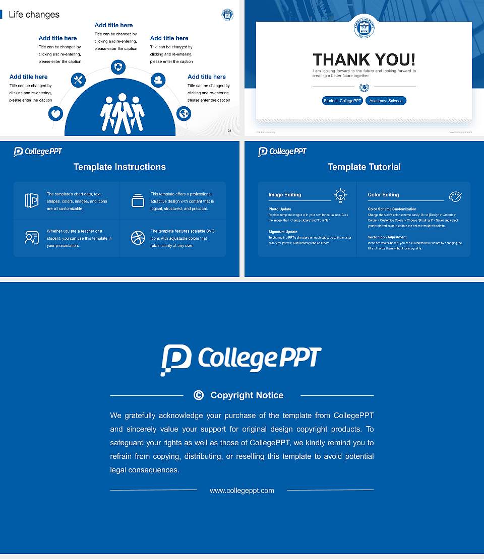 Chubu University National Scholarship Defense PPT Template16:9 ratio PPT effect preview image4
