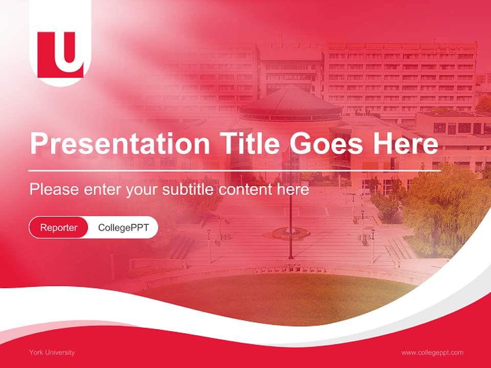 York University Lecture Sharing and Networking Event PPT Template4:3 ratio PPT effect preview image4