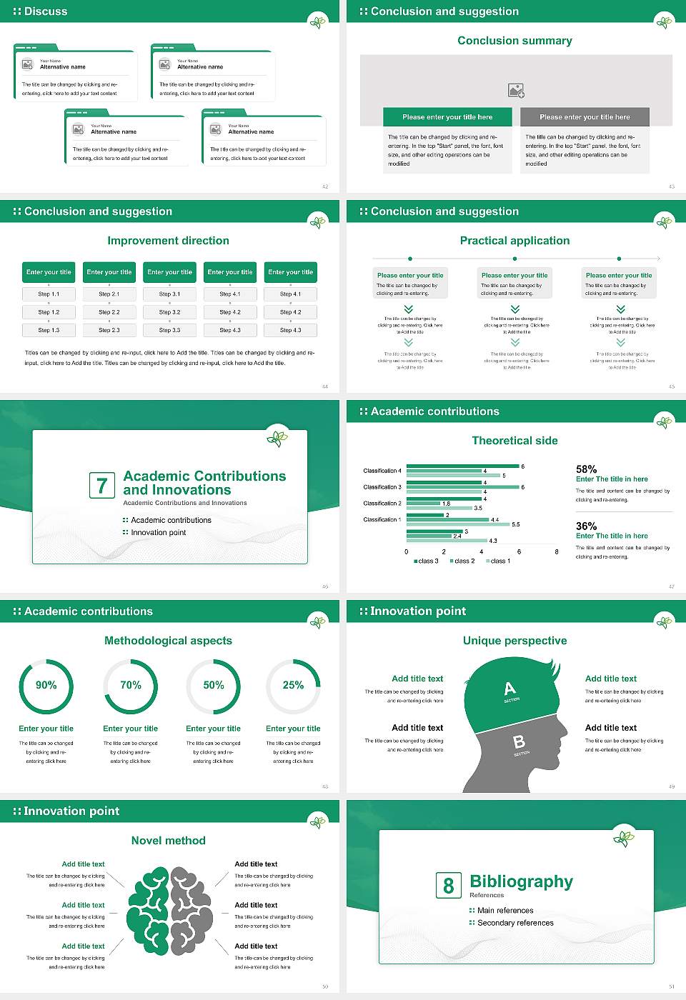 Fukuyama University Graduation Thesis Defense PPT Template16:9 ratio PPT effect preview image6