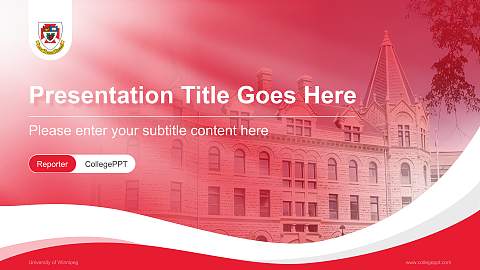 University of Winnipeg Lecture Sharing and Networking Event PPT Template