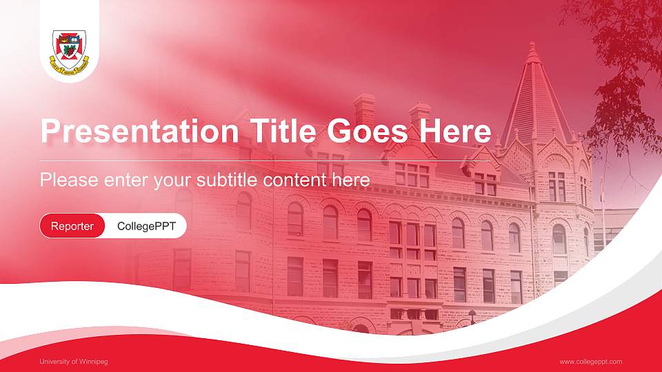 University of Winnipeg Lecture Sharing and Networking Event PPT Template16:9 ratio PPT effect preview image