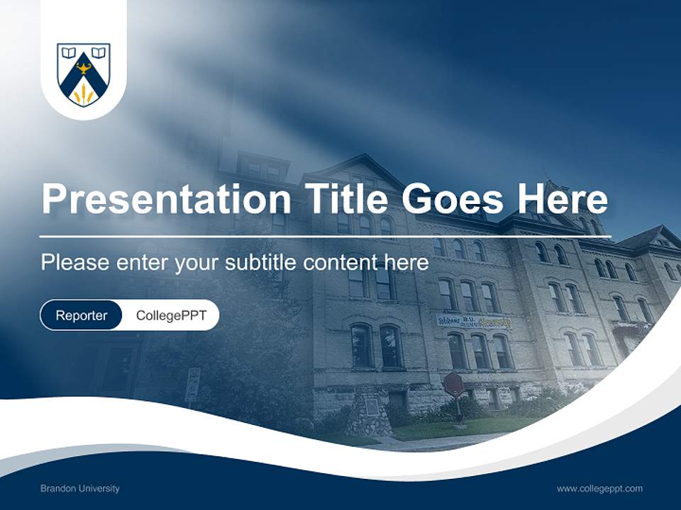 Brandon University Lecture Sharing and Networking Event PPT Template4:3 ratio PPT effect preview image4