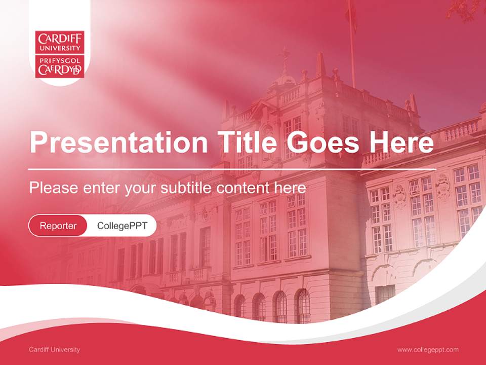 Cardiff University Lecture Sharing and Networking Event PPT Template4:3 ratio PPT effect preview image4