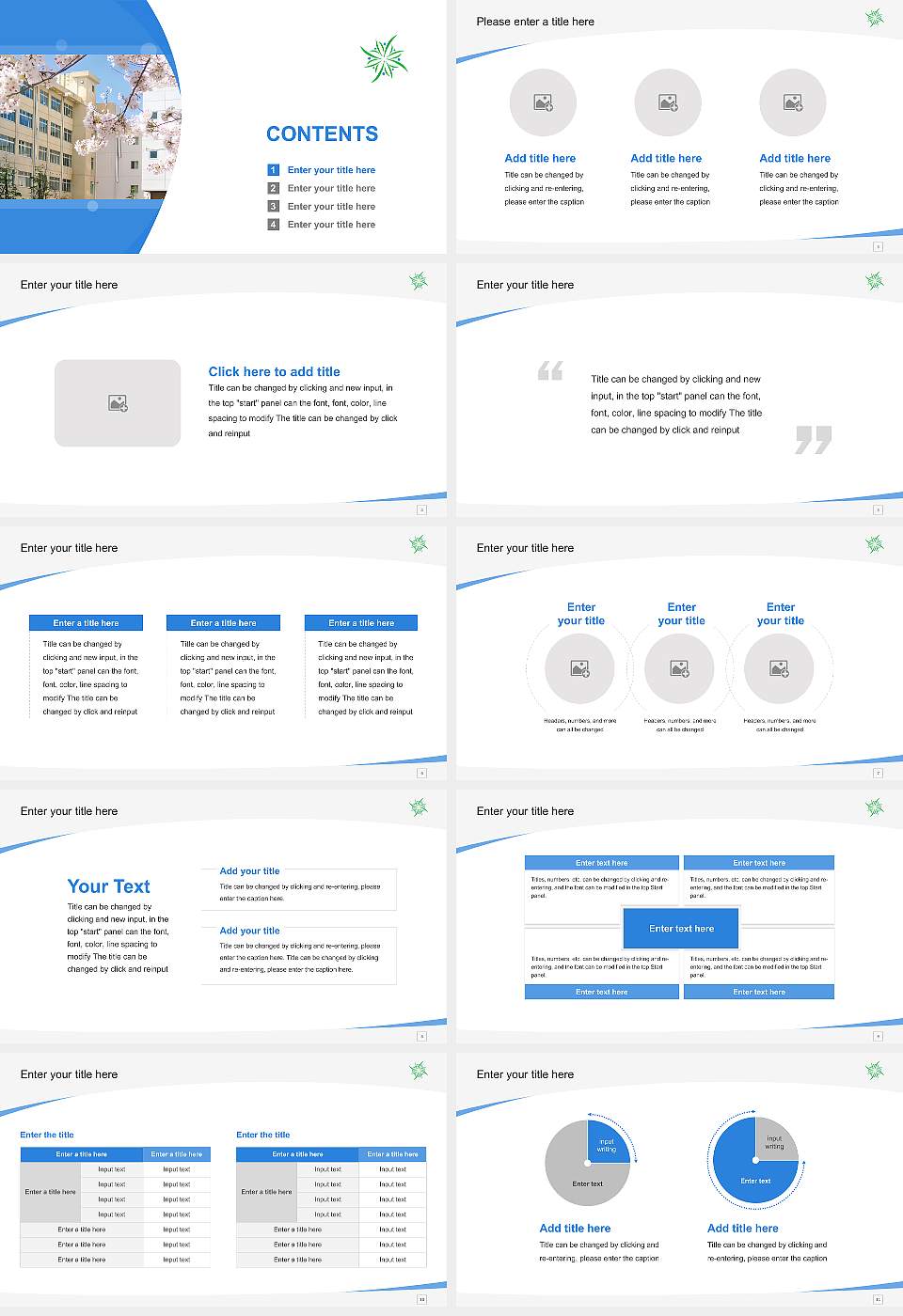 Doho University Course/Courseware Creation PPT Template16:9 ratio PPT effect preview image2