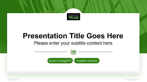 TéLUQ University National Scholarship Defense PPT Template