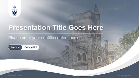 University of Toronto Lecture Sharing and Networking Event PPT Template