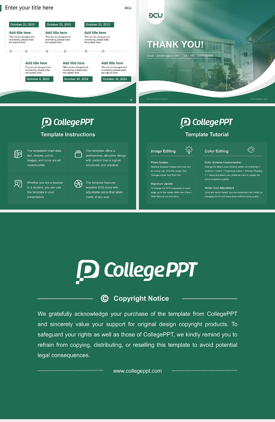 Den-en Chofu University Lecture Sharing and Networking Event PPT Template4:3 ratio PPT effect preview image4