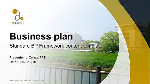 Bunkyo University Competition/Entrepreneurship Contest PPT Template