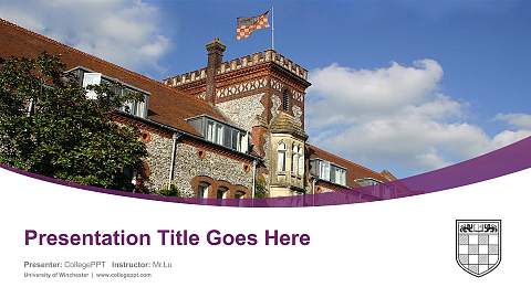 University of Winchester Course/Courseware Creation PPT Template