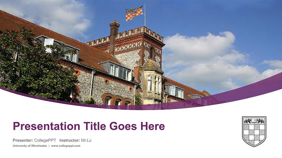 University of Winchester Course/Courseware Creation PPT Template16:9 ratio PPT effect preview image1