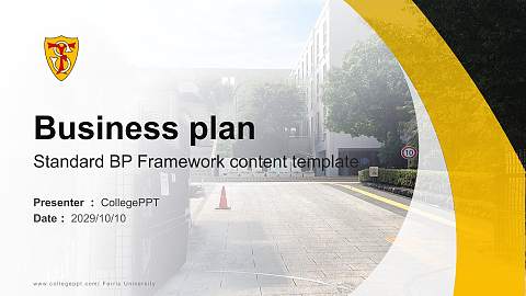 Ferris University Competition/Entrepreneurship Contest PPT Template