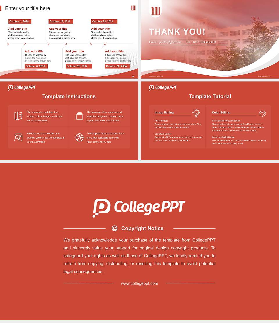 Asahikawa University Lecture Sharing and Networking Event PPT Template16:9 ratio PPT effect preview image4