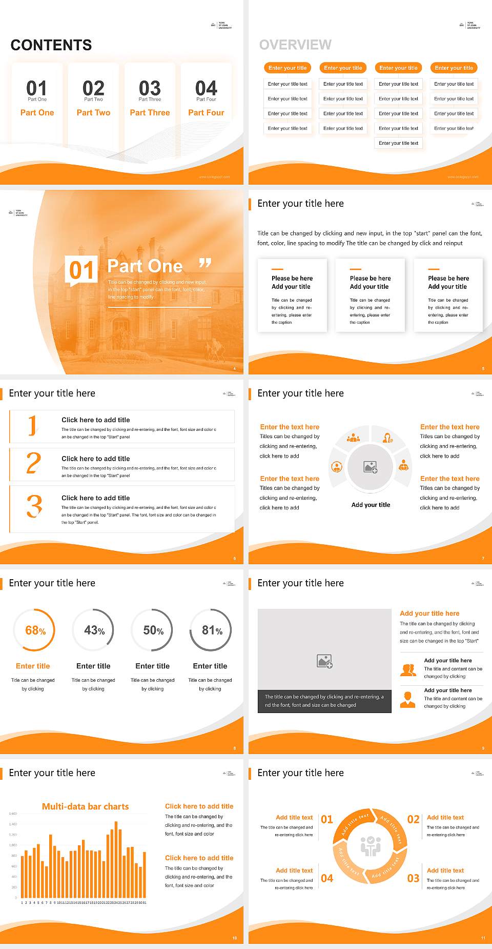 York St John University Lecture Sharing and Networking Event PPT Template4:3 ratio PPT effect preview image2