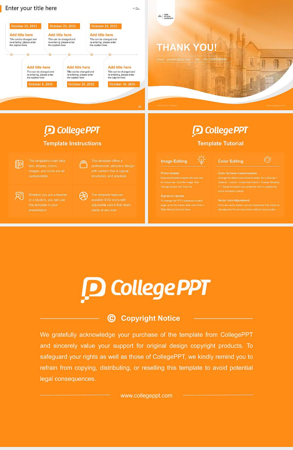 York St John University Lecture Sharing and Networking Event PPT Template4:3 ratio PPT effect preview image4