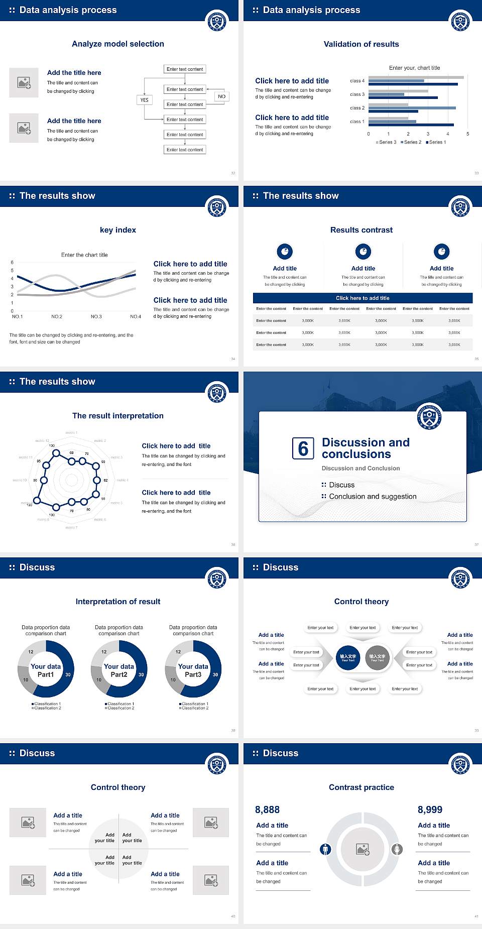 Yonsei University Graduation Thesis Defense PPT Template4:3 ratio PPT effect preview image5