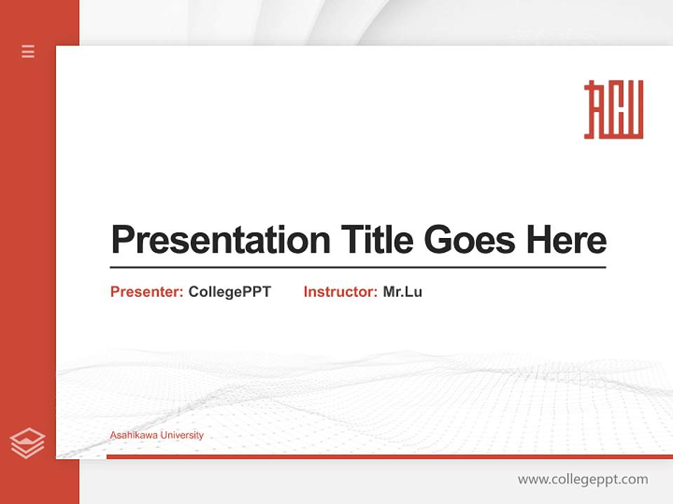 Asahikawa University Thesis Proposal/Graduation Defense PPT Template4:3 ratio PPT effect preview image5