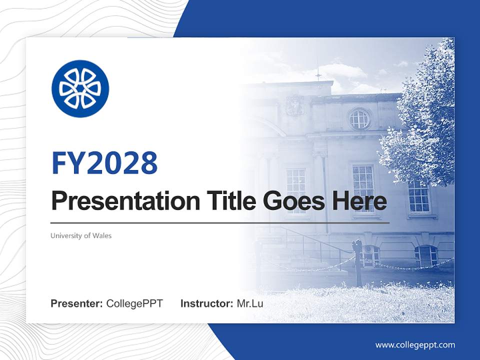 University of Wales Academic Presentation/Research Findings Report PPT Template4:3 ratio PPT effect preview image5