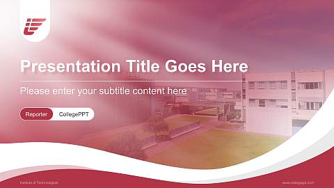 Institute of Technologists Lecture Sharing and Networking Event PPT Template