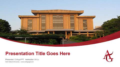 Aichi Gakuin University Course/Courseware Creation PPT Template