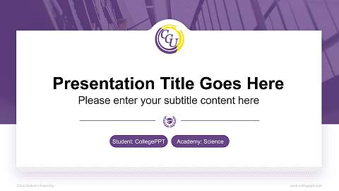 Chuo Gakuin University National Scholarship Defense PPT Template