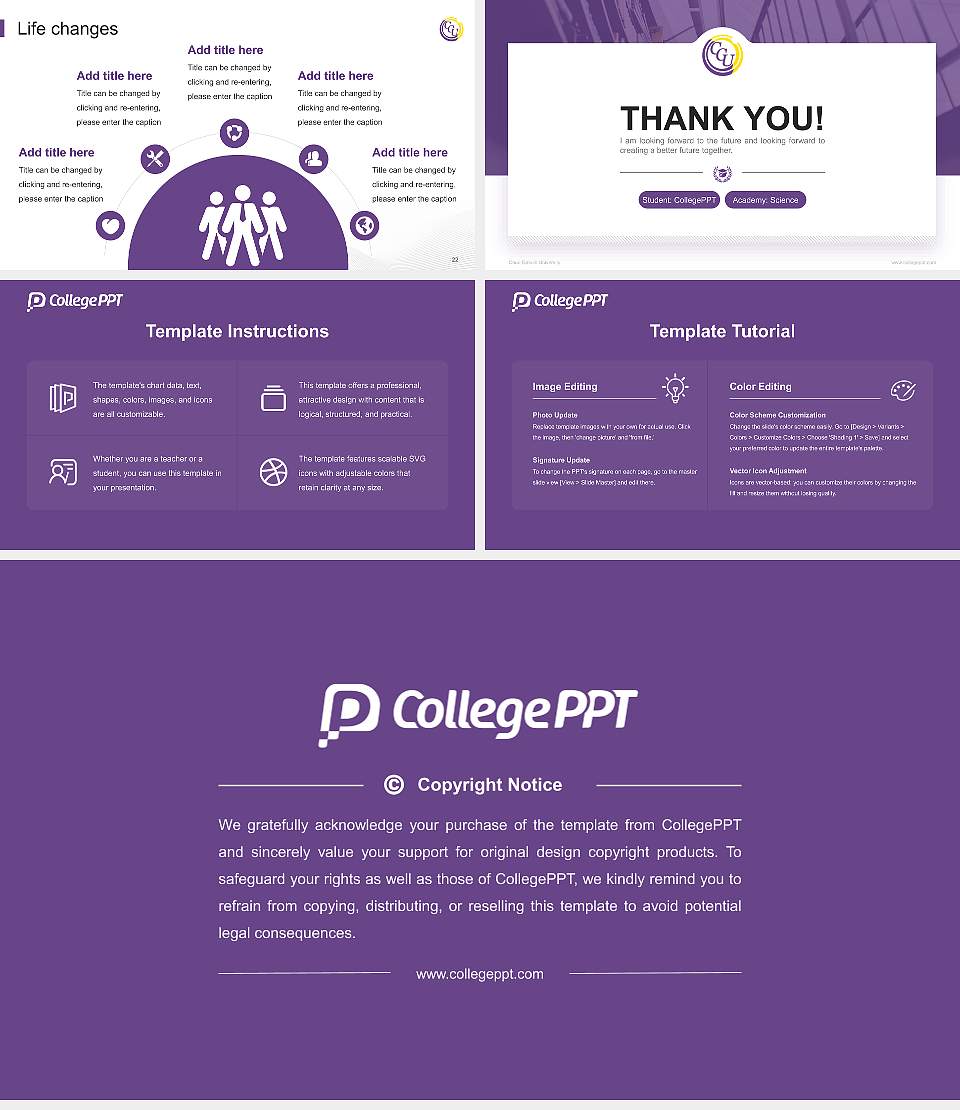 Chuo Gakuin University National Scholarship Defense PPT Template16:9 ratio PPT effect preview image4