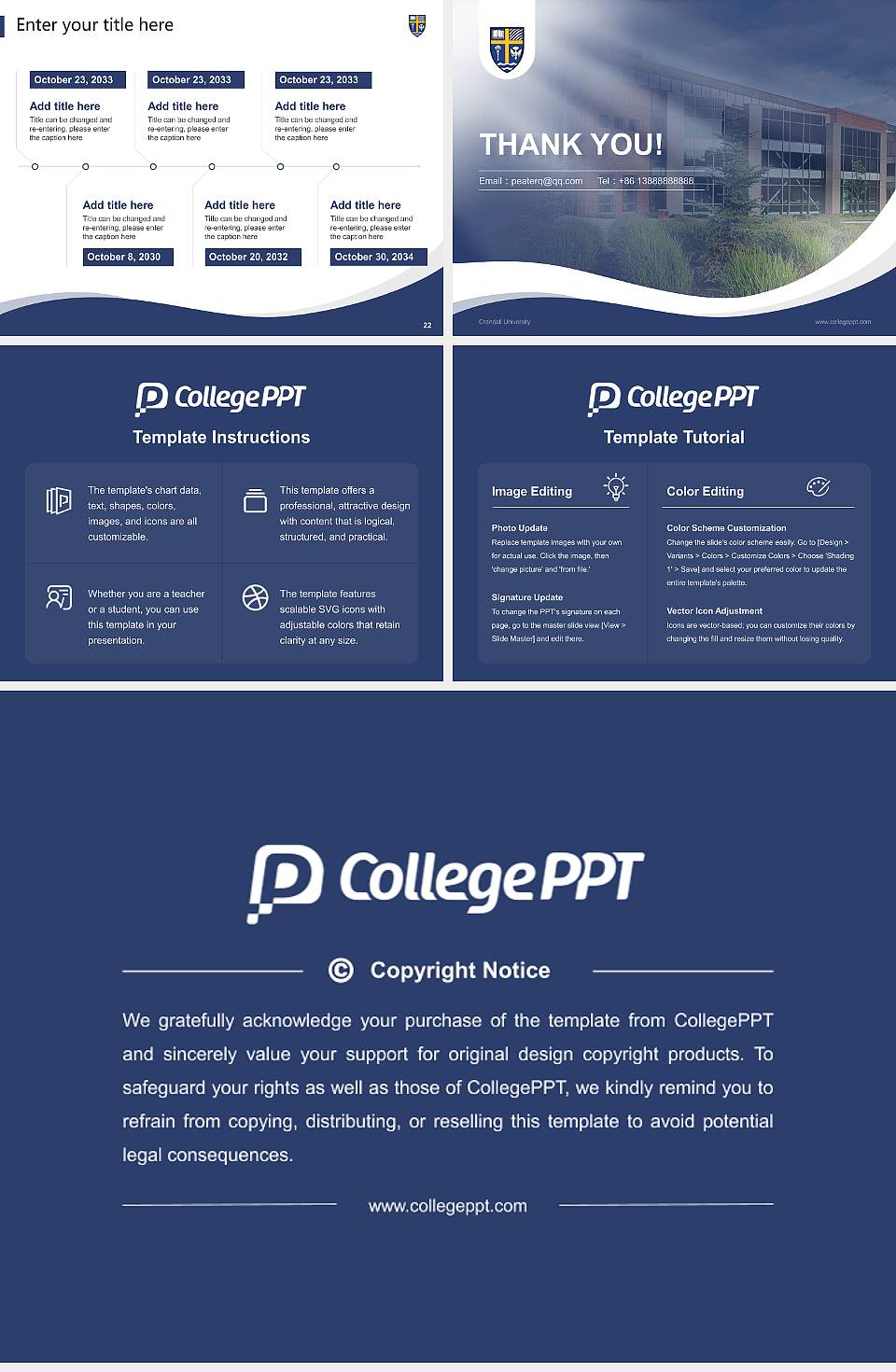 Crandall University Lecture Sharing and Networking Event PPT Template4:3 ratio PPT effect preview image4