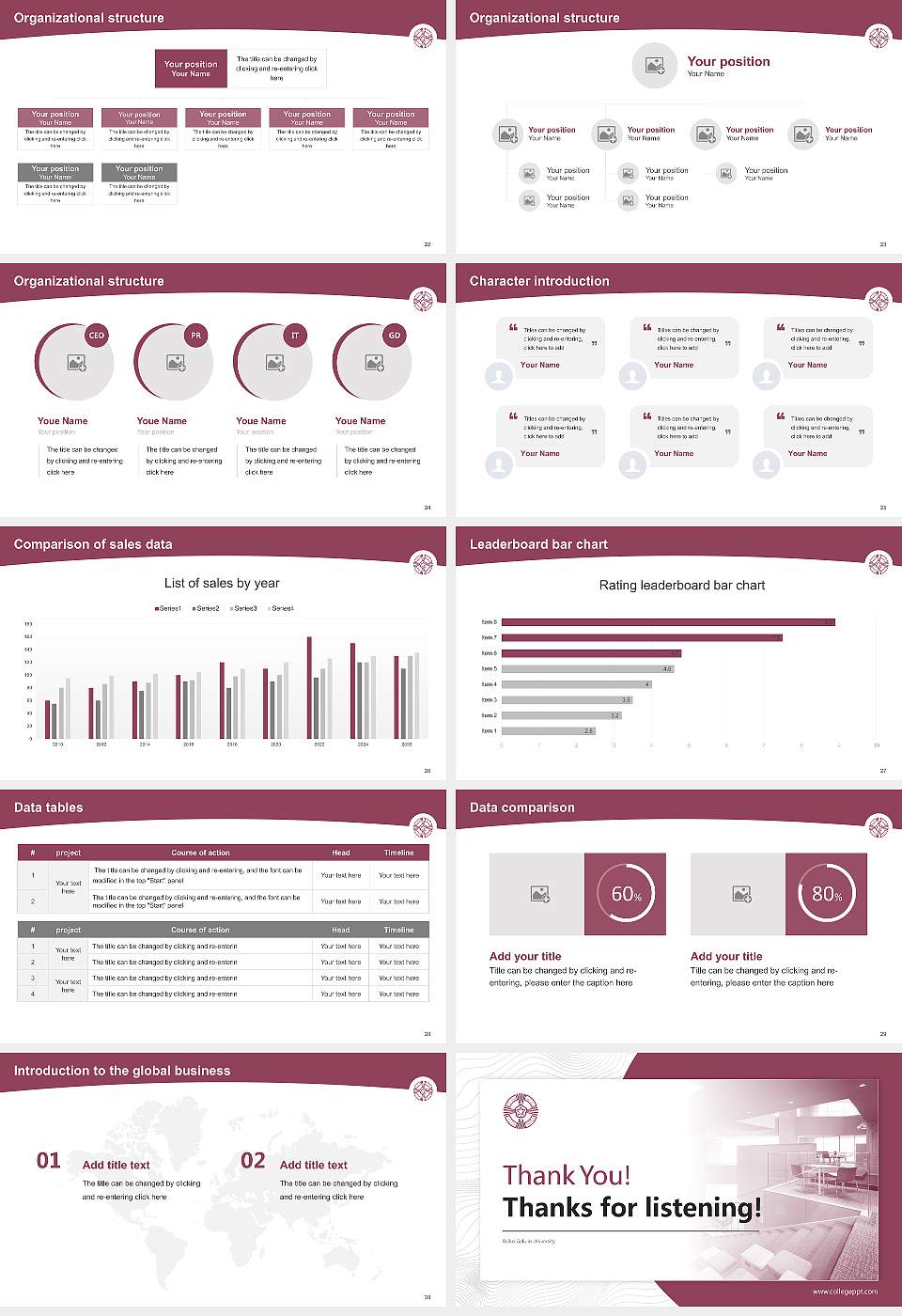 Baiko Gakuin University Academic Presentation/Research Findings Report PPT Template16:9 ratio PPT effect preview image4