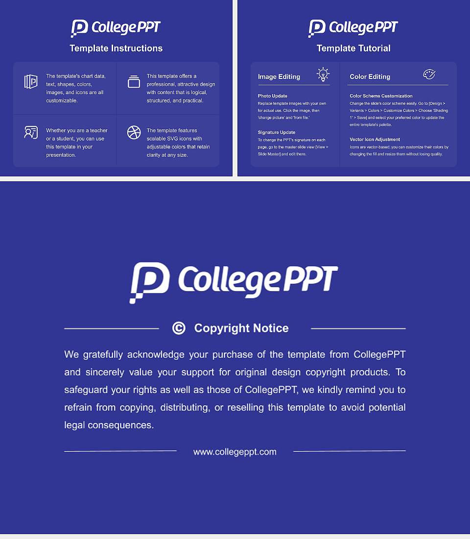 Azabu University Course/Courseware Creation PPT Template4:3 ratio PPT effect preview image5