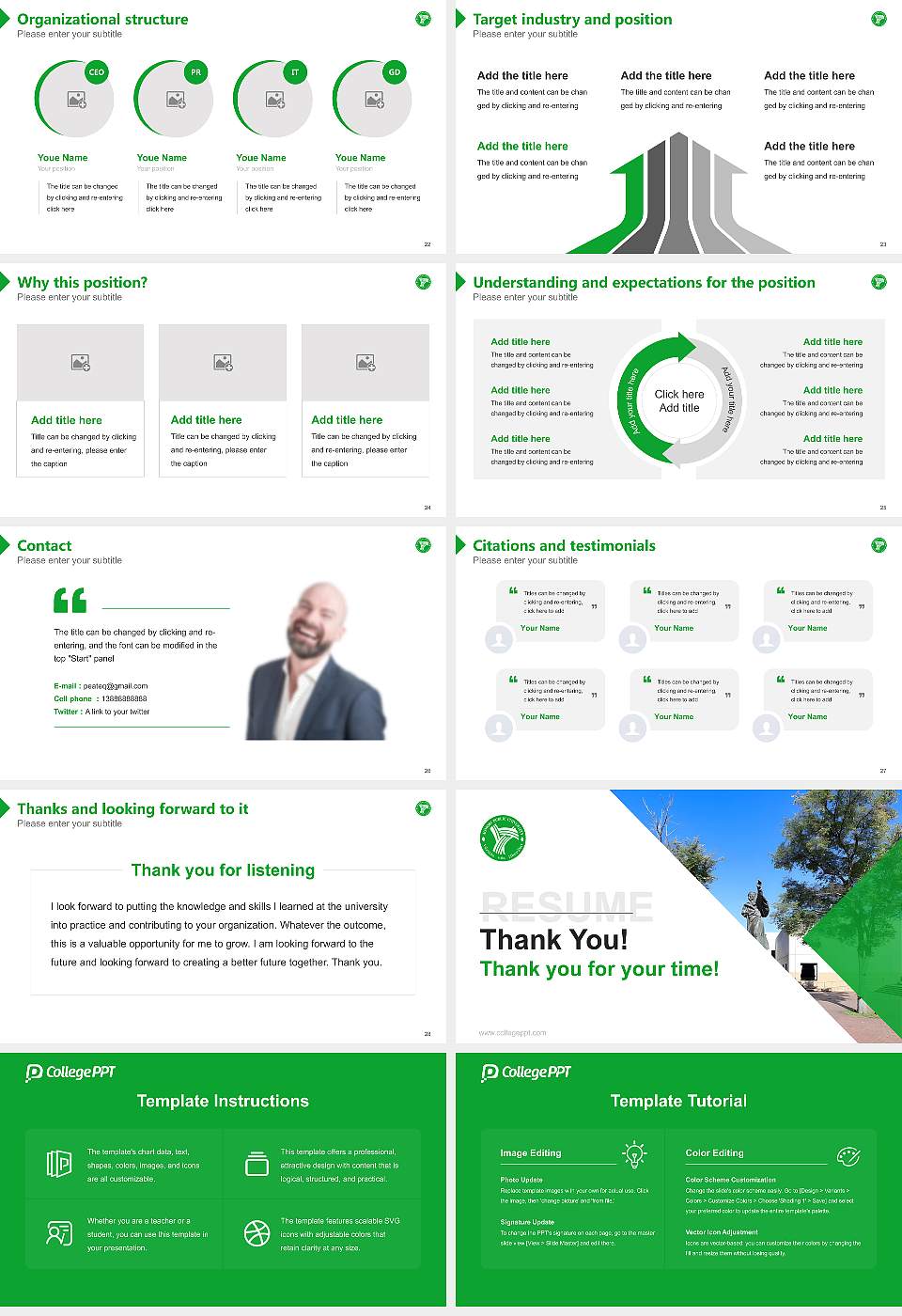 Aomori Public University Resume PPT Template16:9 ratio PPT effect preview image4
