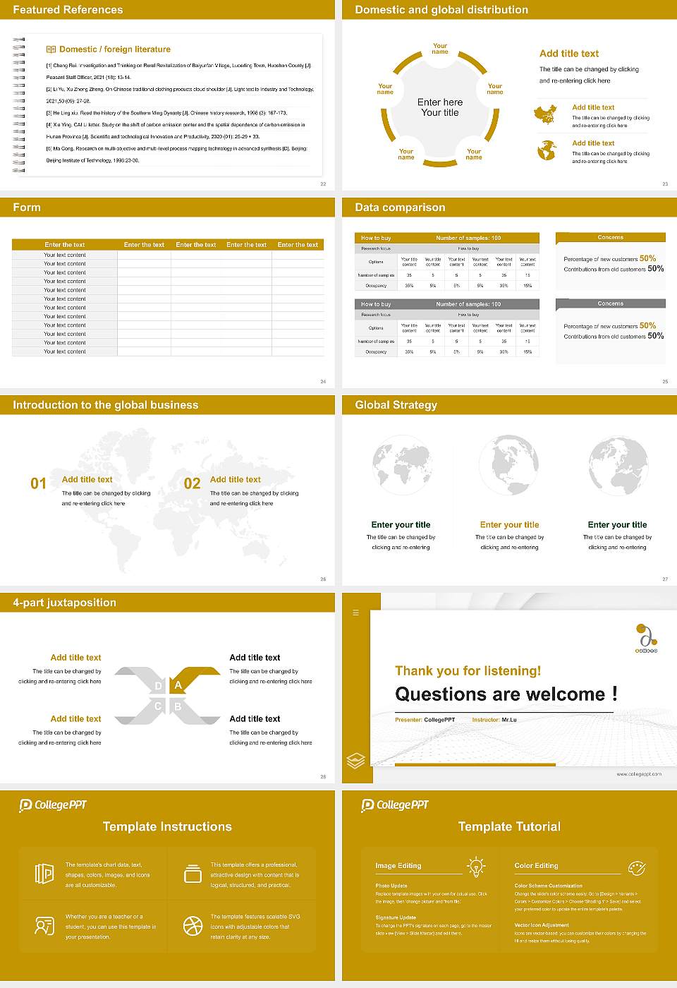 Bunkyo University Thesis Proposal/Graduation Defense PPT Template16:9 ratio PPT effect preview image4