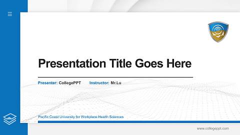 Pacific Coast University for Workplace Health Sciences Thesis Proposal/Graduation Defense PPT Template