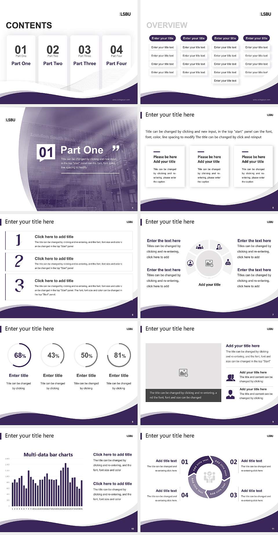 London South Bank University Lecture Sharing and Networking Event PPT Template4:3 ratio PPT effect preview image2