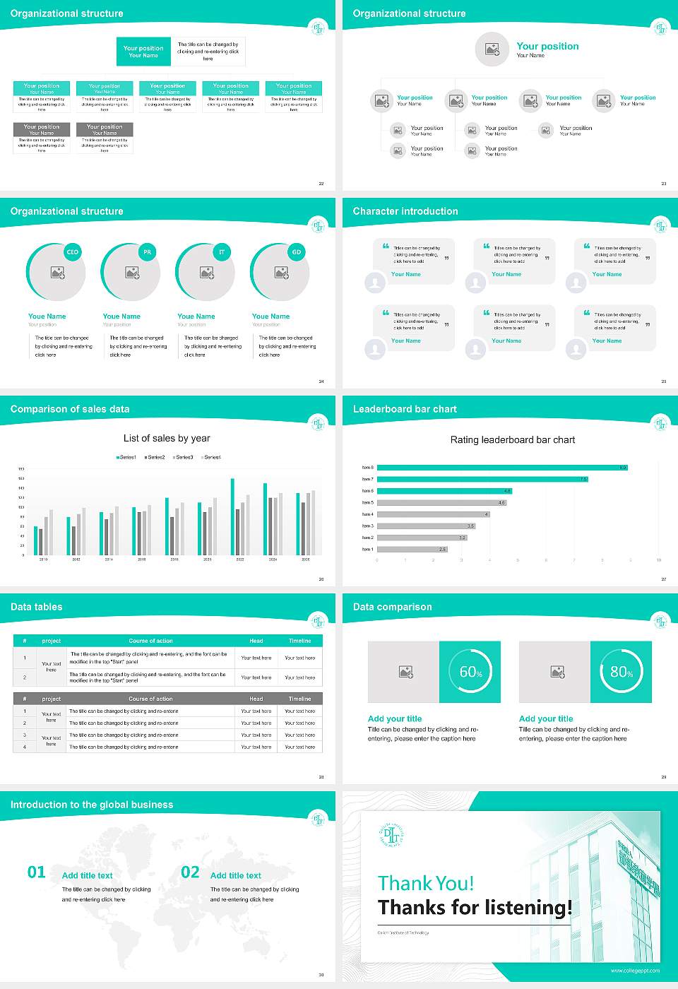 Daiichi Institute of Technology Academic Presentation/Research Findings Report PPT Template16:9 ratio PPT effect preview image4