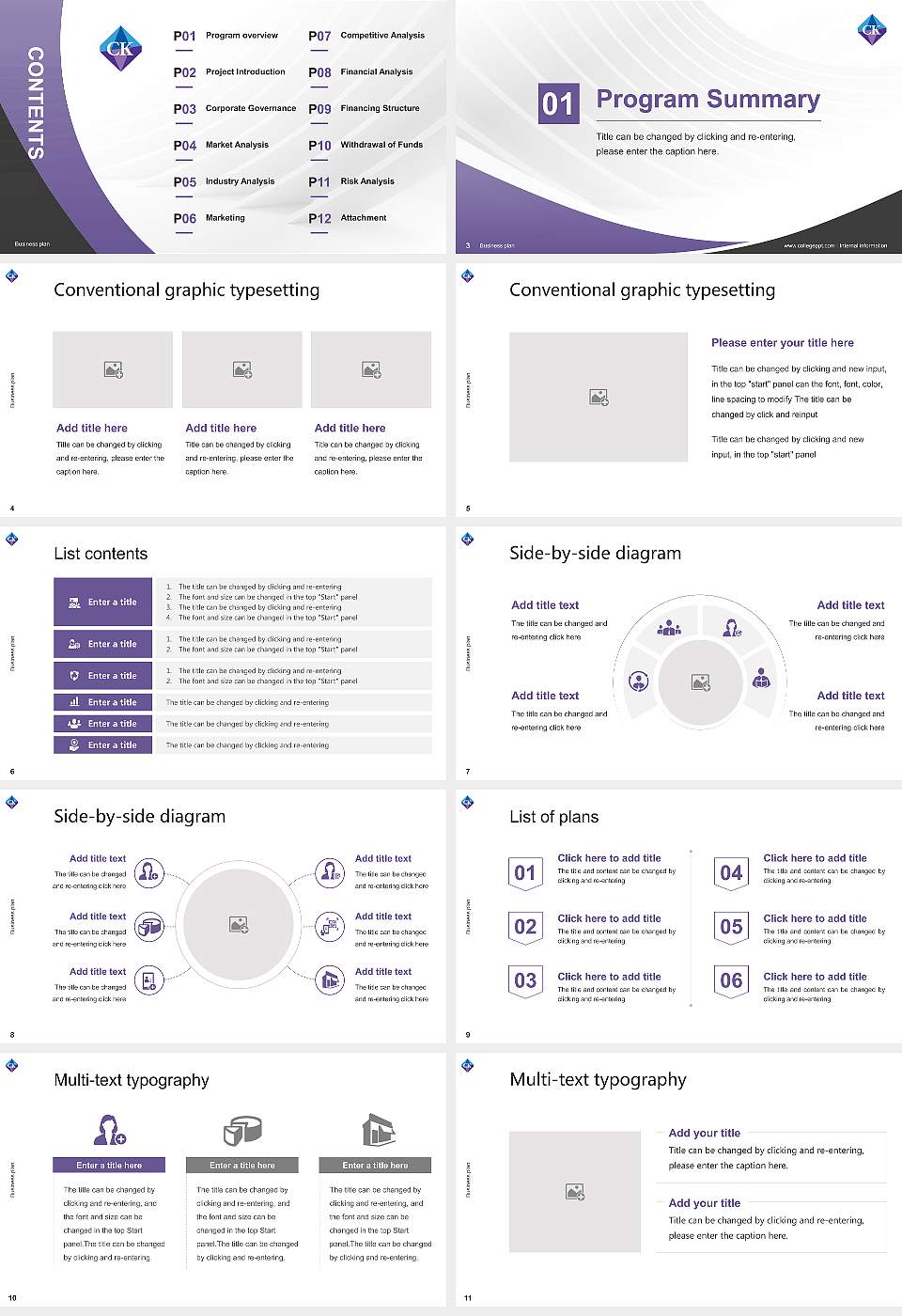 Chiba Keizai University Competition/Entrepreneurship Contest PPT Template16:9 ratio PPT effect preview image2