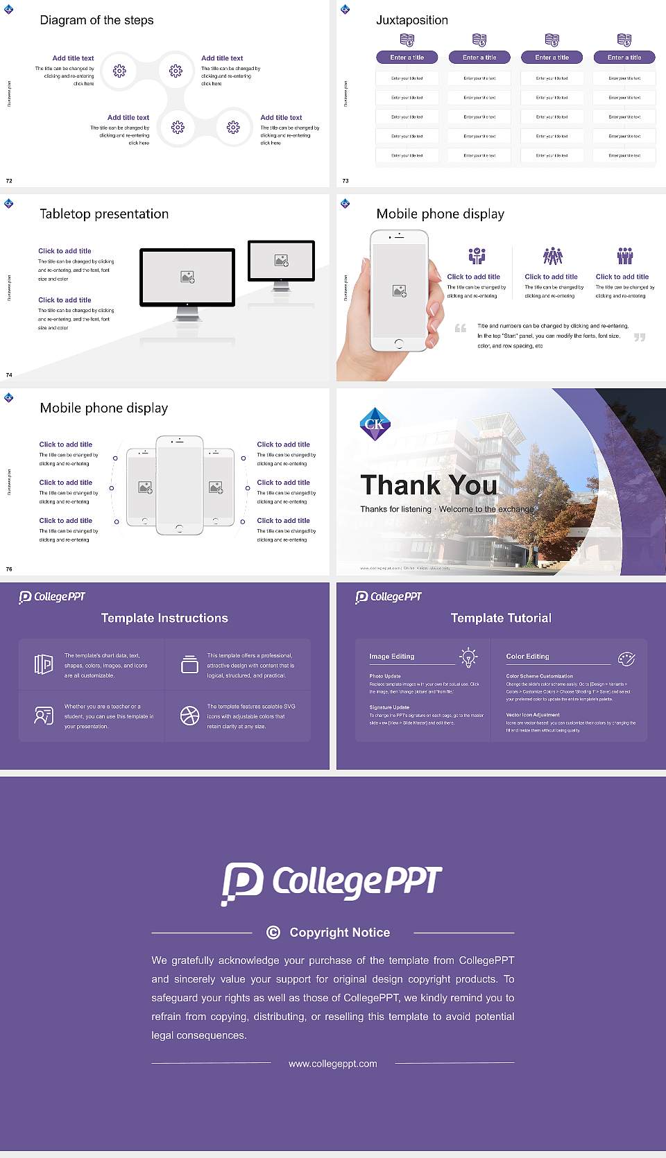 Chiba Keizai University Competition/Entrepreneurship Contest PPT Template16:9 ratio PPT effect preview image9