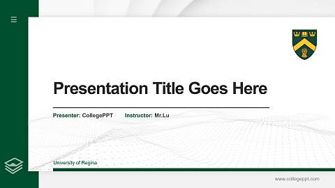 University of Regina Thesis Proposal/Graduation Defense PPT Template