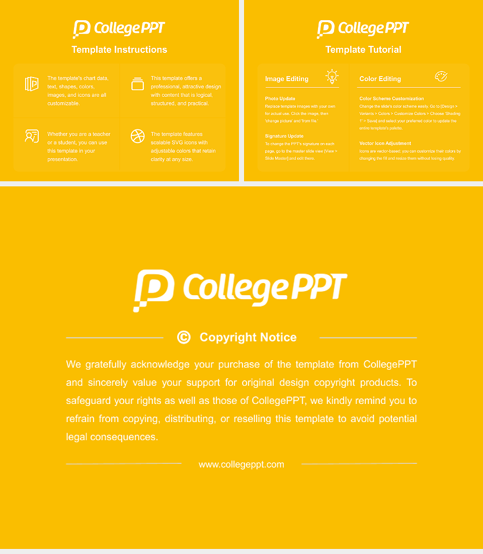 Ferris University Course/Courseware Creation PPT Template_Slide preview image5