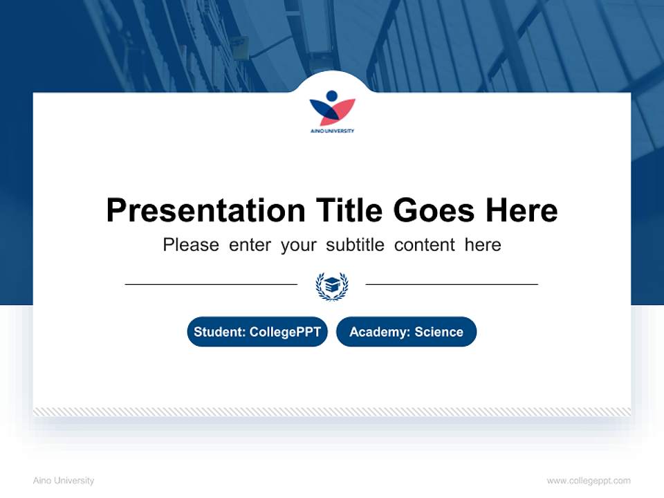 Aino University National Scholarship Defense PPT Template4:3 ratio PPT effect preview image4