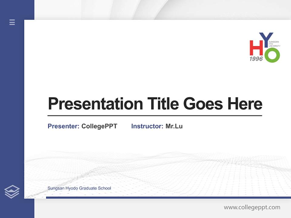 Sungsan Hyodo Graduate School Thesis Proposal/Graduation Defense PPT Template4:3 ratio PPT effect preview image5