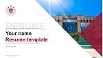 Mokwon University CV PPT-sjabloon