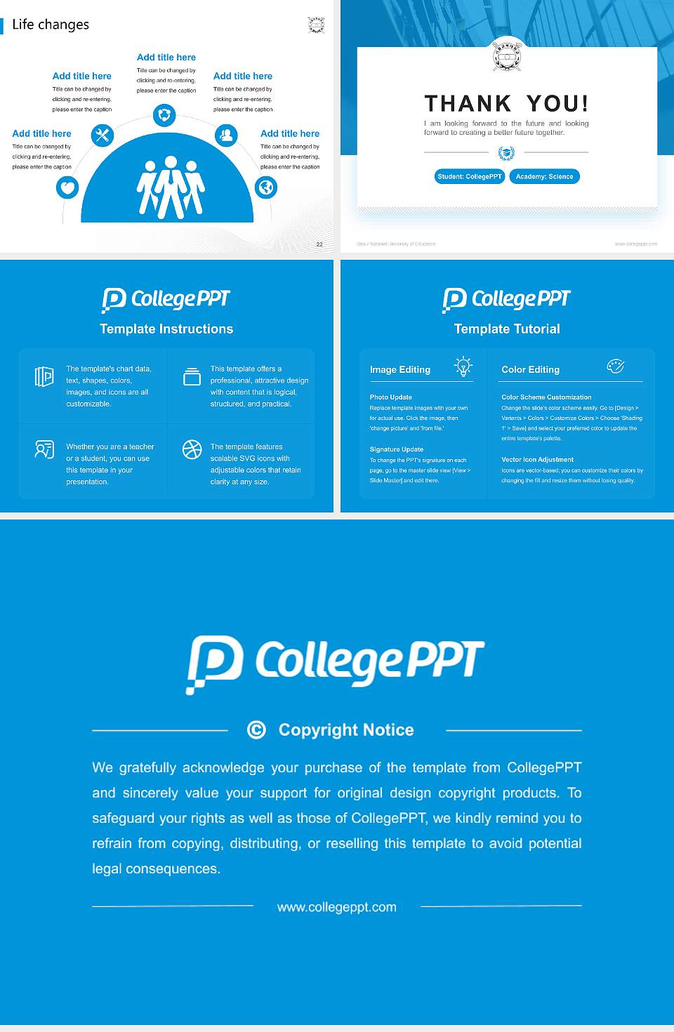Seoul National University of Education National Scholarship Defense PPT Template4:3 ratio PPT effect preview image4