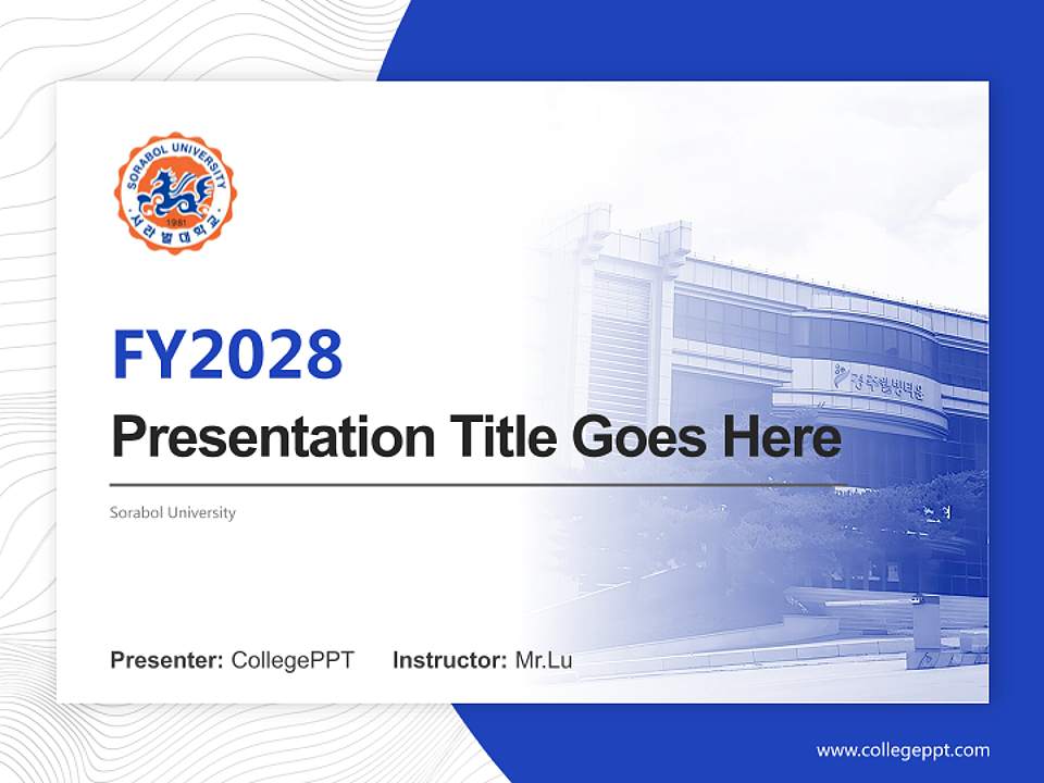 Sorabol University Academic Presentation/Research Findings Report PPT Template4:3 ratio PPT effect preview image5