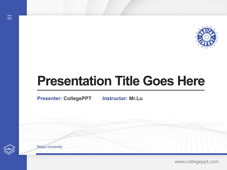 Beppu University Thesis Proposal/Graduation Defense PPT Template4:3 ratio PPT effect preview image5