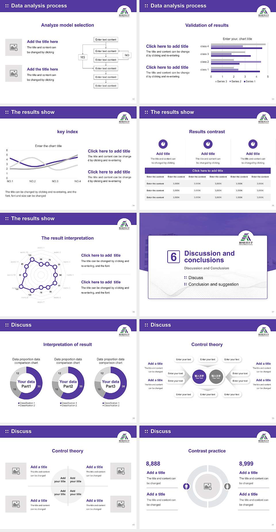 Asahikawa Medical University Graduation Thesis Defense PPT Template4:3 ratio PPT effect preview image5