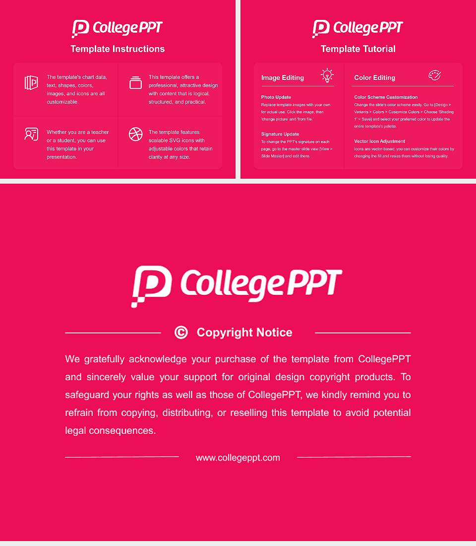Luther University Course/Courseware Creation PPT Template4:3 ratio PPT effect preview image5