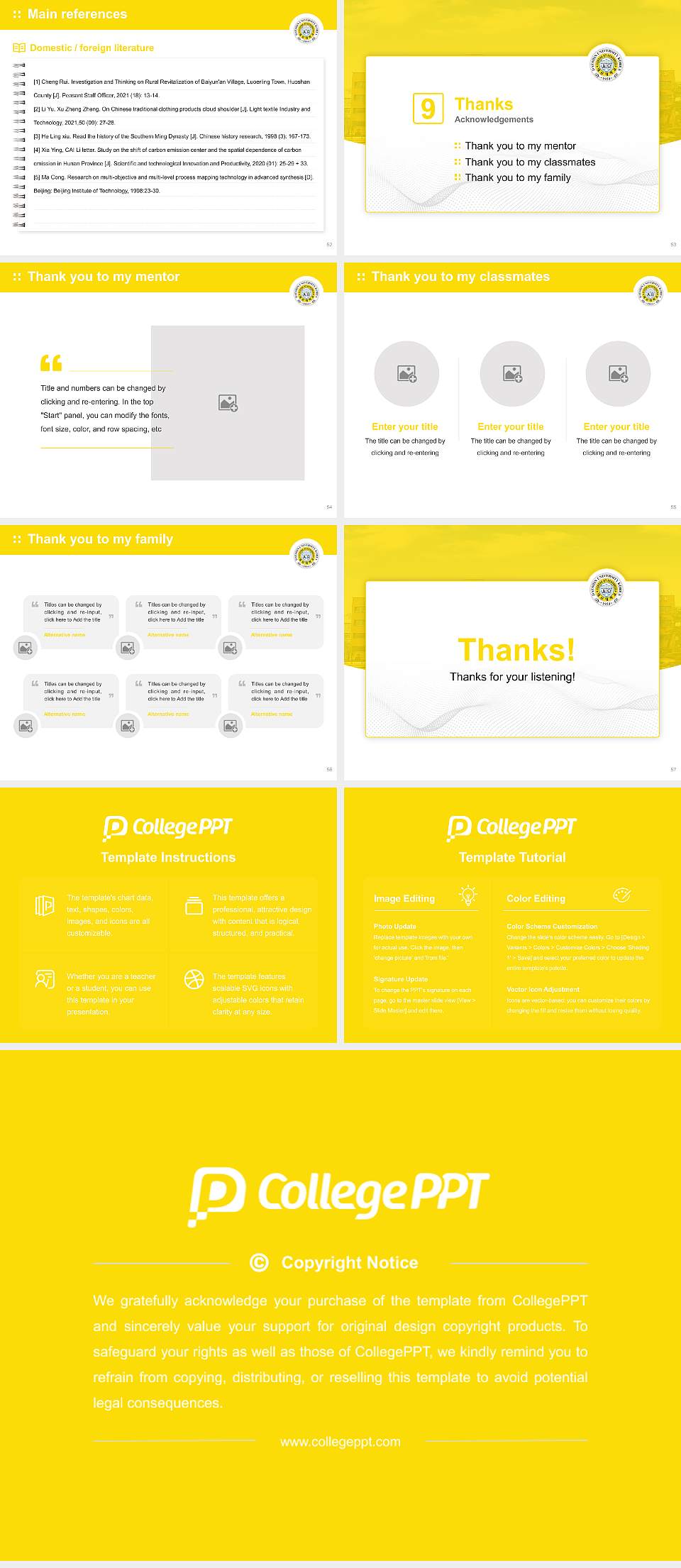 Taeshin Christian University Graduation Thesis Defense PPT Template4:3 ratio PPT effect preview image7