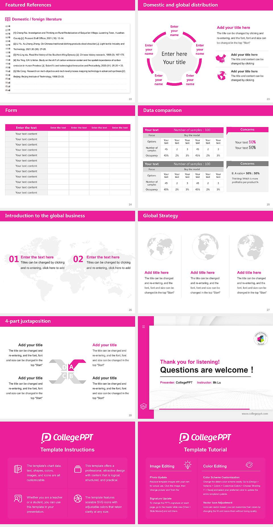 Yeonsung University Thesis Proposal/Graduation Defense PPT Template4:3 ratio PPT effect preview image4