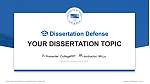 University of Seoul Scriptieverdediging PPT-sjabloon
