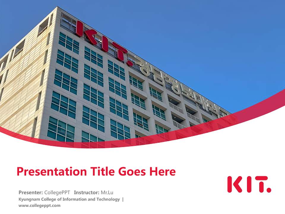 Kyungnam College of Information and Technology Course/Courseware Creation PPT Template4:3 ratio PPT effect preview image5