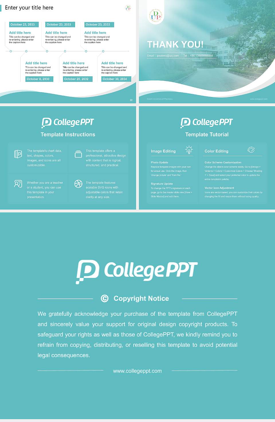 Daiichi University of Pharmacy Lecture Sharing and Networking Event PPT Template4:3 ratio PPT effect preview image4